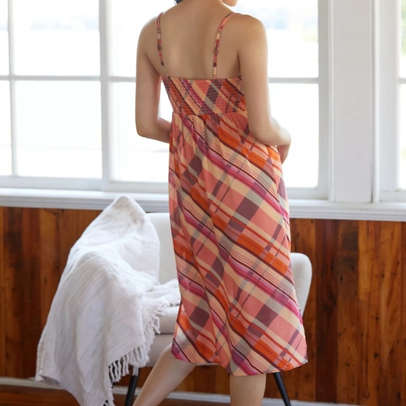 Anthropologie Plaid Lace Mini Dress - Picture 3 of 12